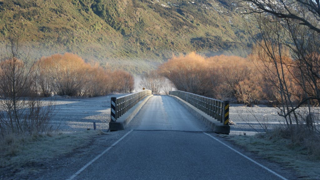 Free Road on the Bridge With View of Mountain